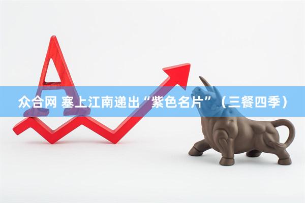 众合网 塞上江南递出“紫色名片”（三餐四季）